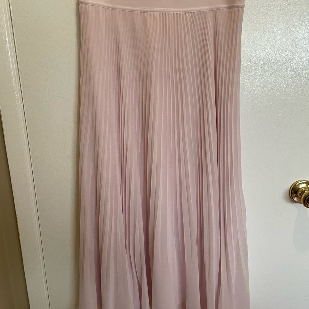 Aritzia Wilfred Twirl Pleated Maxi Skirt
